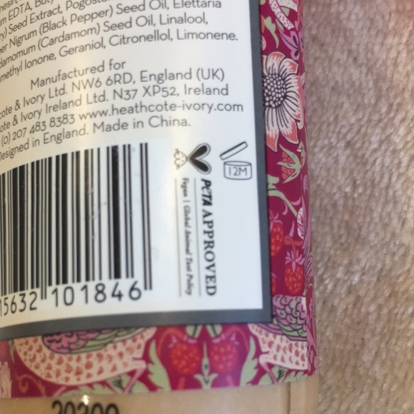 William Morris At Home Scented Patchouli & Red Berry Hand Cream 3.38oz NWT vegan - Picture 10 of 15